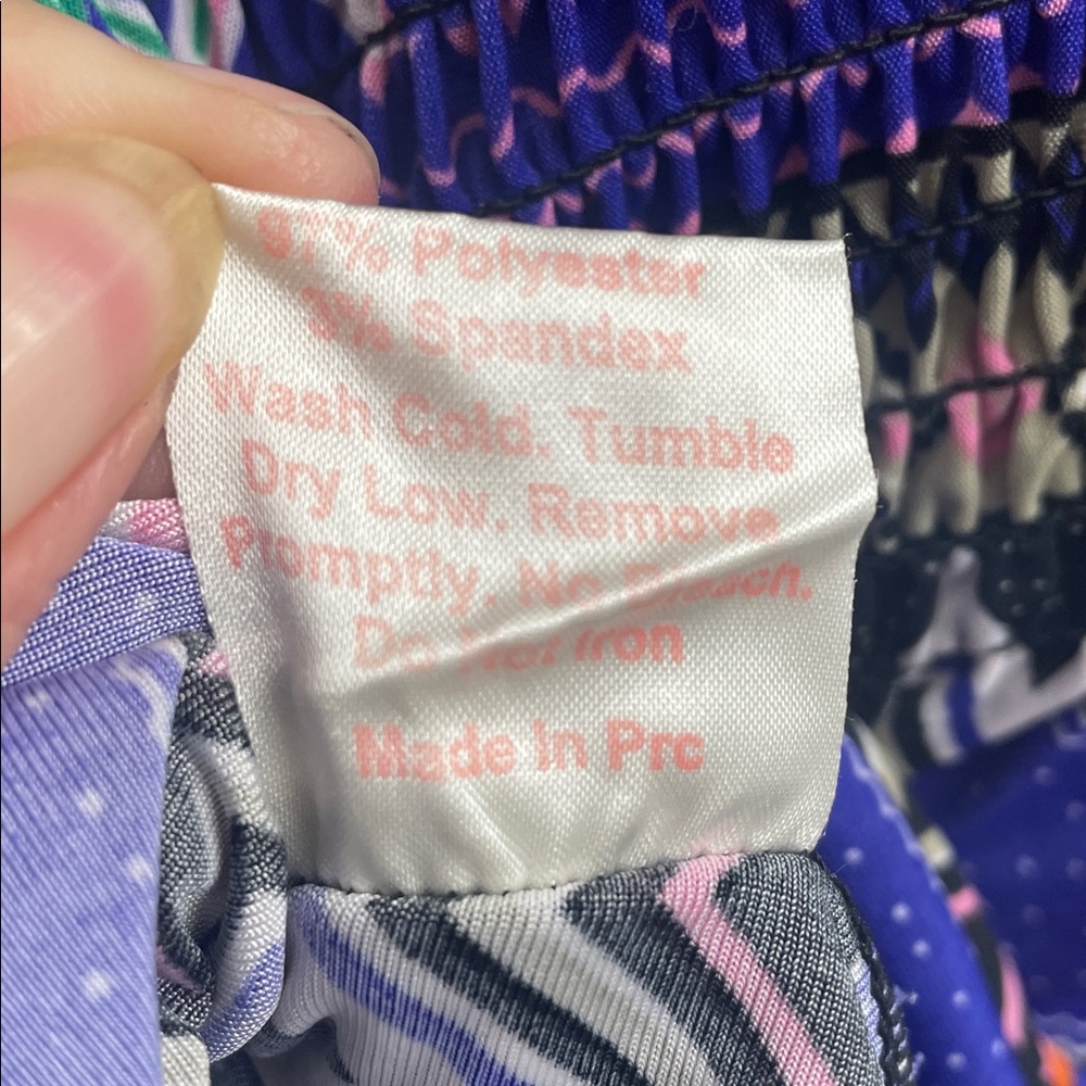 Chevron Patterned Maxi Dress - Purple, Blue, and Yellow - Picture 5 of 7